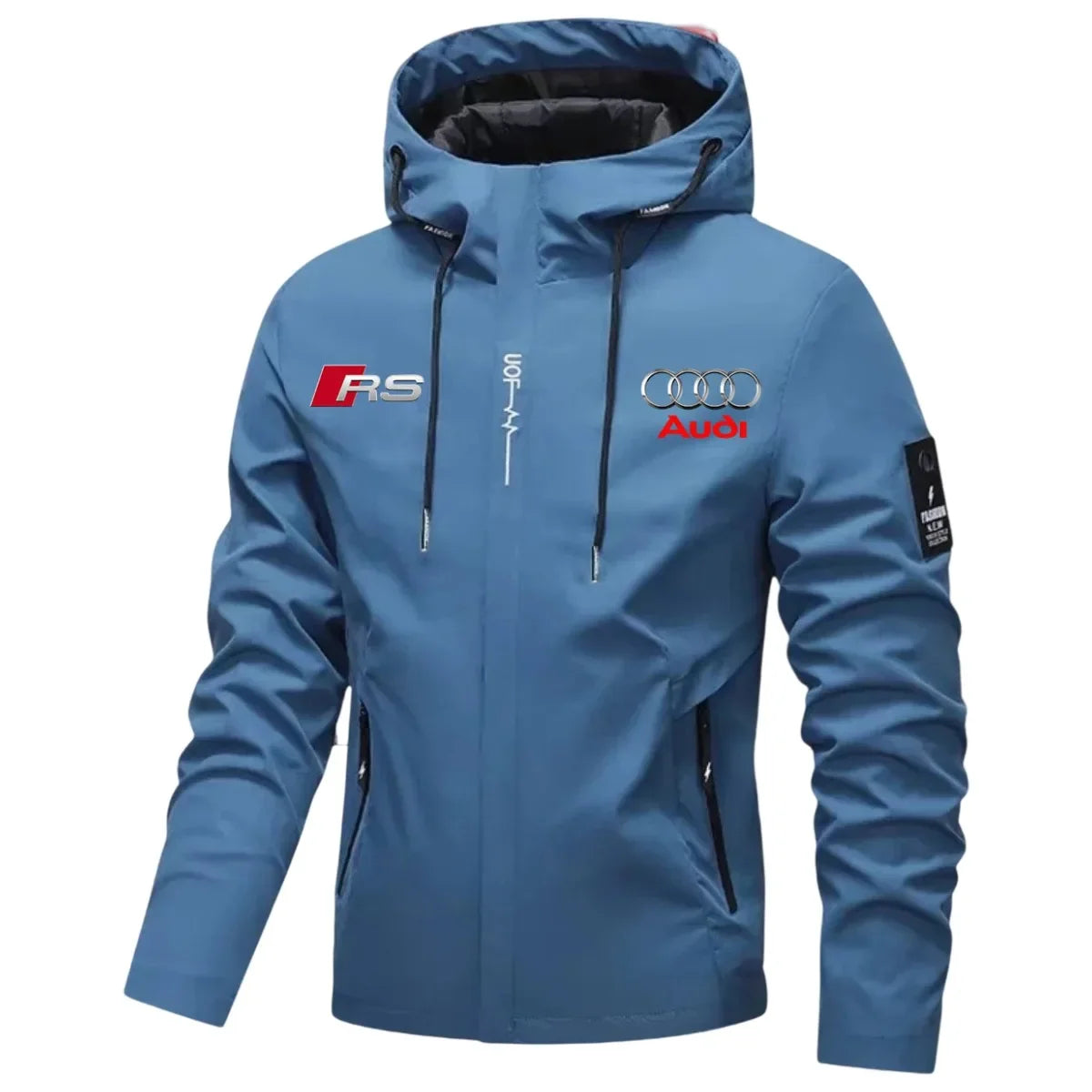 2026 hit men's Audi RS logo waterproof and breathable outdoor racing jacket style jacket