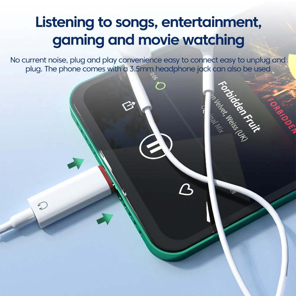 Olaf Lightning To 3 5 MM Jack AUX Adapter For iPhone 14 13 12 Adapter USB C Headphone Connector Audio Splitter phone accessories