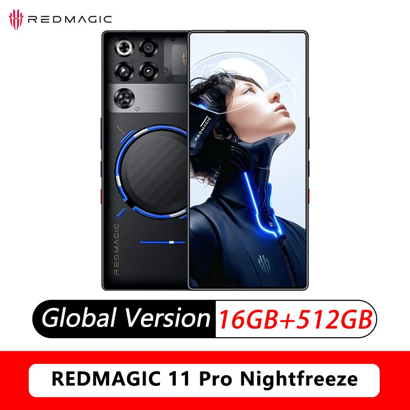 RedMagic 11 Pro 5G Gaming Phone Global Version 6.85" Snapdragon 8 Elite Gen 5, 7500mAh 50MP NFC SmartPhone