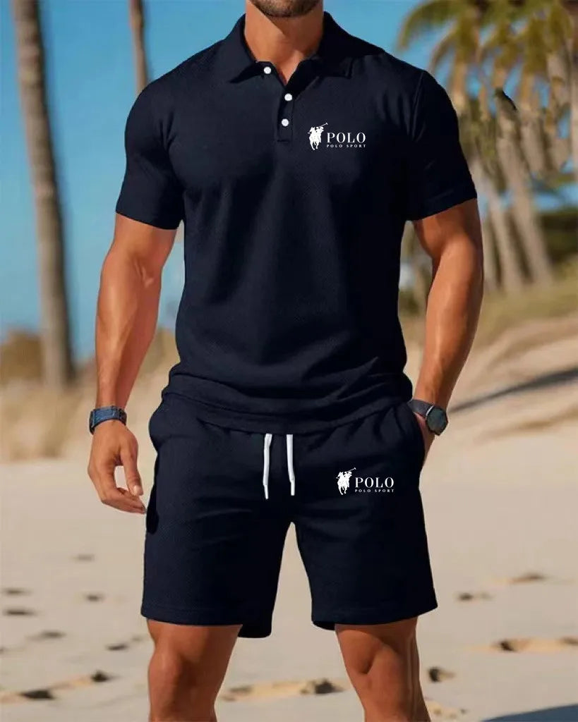 Men’s Summer Outfit ☀️ – T-Shirt & Shorts Set, Modern Casual Style