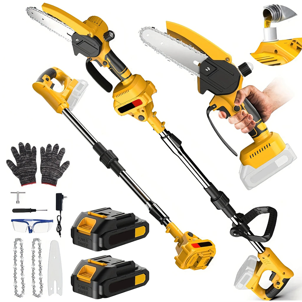 2 IN 1 Electric Chainsaw Telescoping Pole Pruner Pole Branch High Saw Garden Garden borrowing Tool For Makita Battery Pin