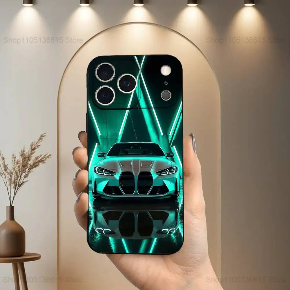Cool Sports B-Bmw-ES Car Phone Case For iPhone 17,16,15,14,13,12,11 Plus,Pro Max,XS,X,XR,SE,Mini,8,7,Soft Silicone Black Cover