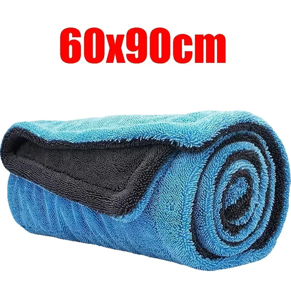 1400GSM Car Cleaning Towel Oversized Car Drying Towel Double-Sided High-Absorbent Microfiber Soft Towel