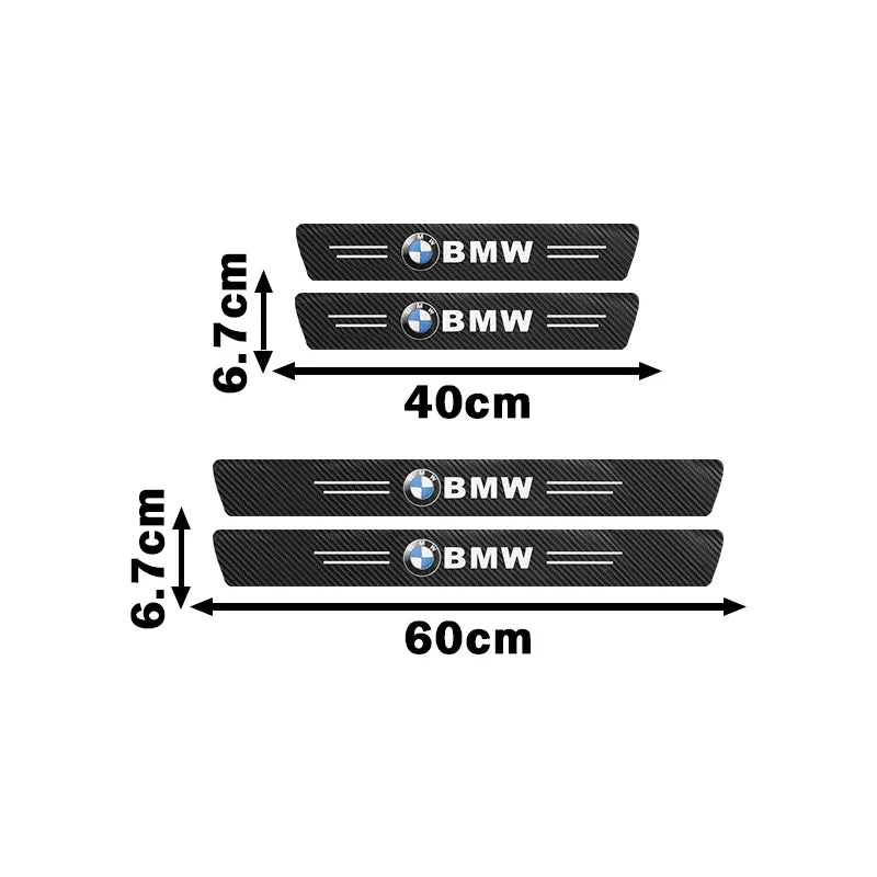 Car Threshold Protective Film Anti Scratch Stickers Rear Bumper Guard For BMW M M3 M5 M6 X3 E46 E36 E90 F30 G20 E34 Accessories
