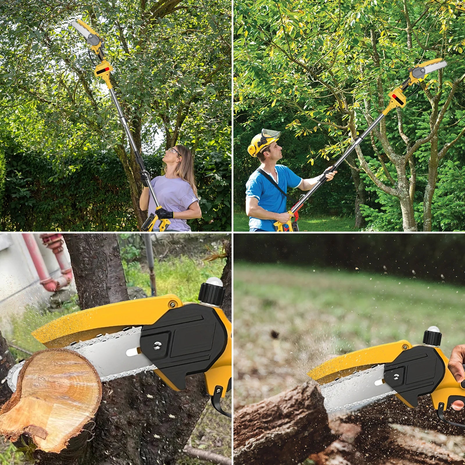 2 IN 1 Electric Chainsaw Telescoping Pole Pruner Pole Branch High Saw Garden Garden borrowing Tool For Makita Battery Pin