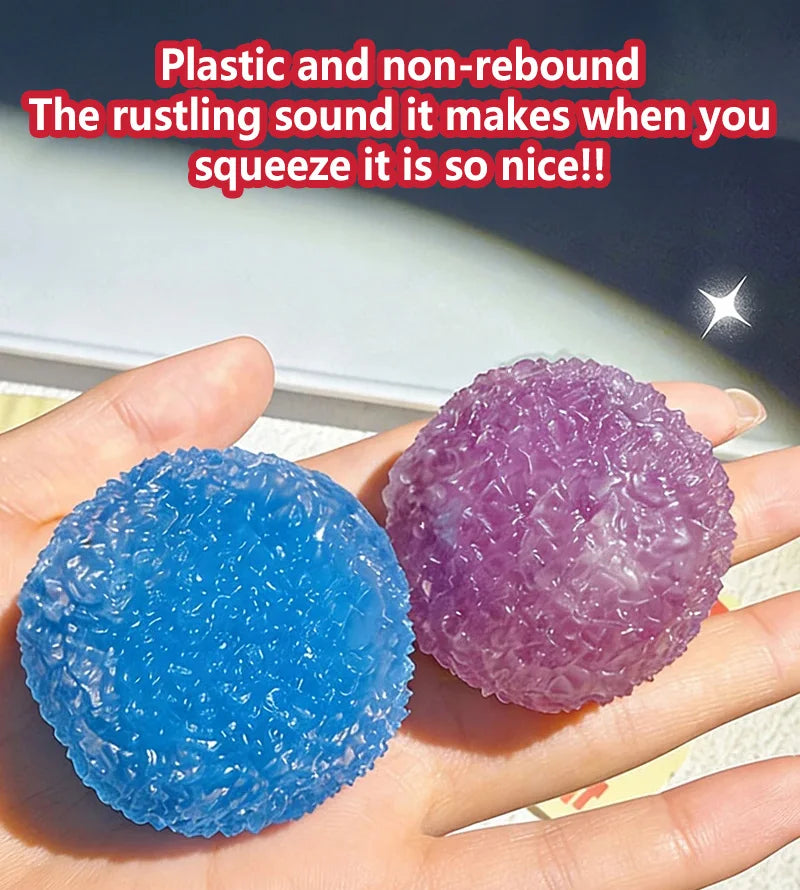 Squishy Ice Ball Maltose Fidgets Toy Super Soft Pink Mochi Slow-rebound Squeeze Toy Anti-Stress Toy for Adults Hand Exercise