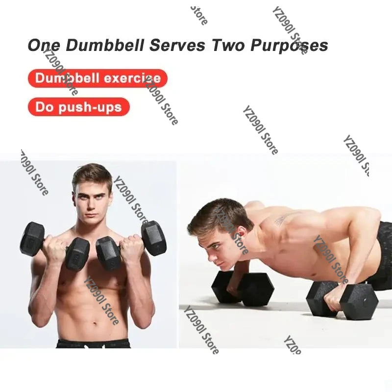 5-10kg Hexagonal Dumbbells Set of 2 Workout Weights for Home Gym Fitness