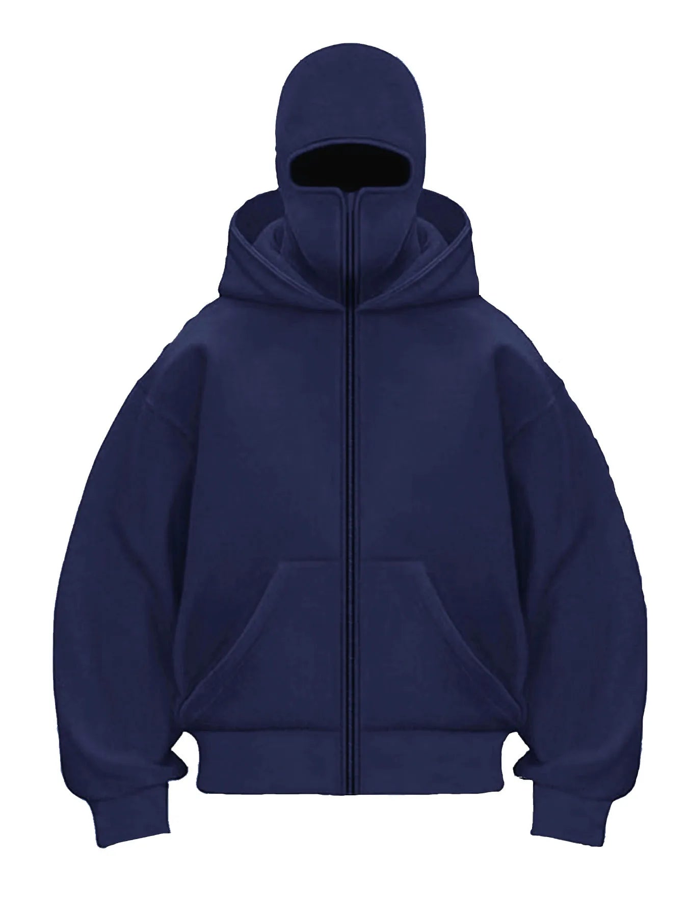 Men's and women's berets - Rock style - Fall/Winter collection - New product - Double-layered hooded sweatshirt - Zipper jacket