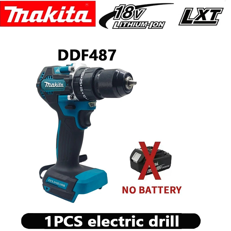 DDF487 Makita 18V 6.0 Rechargeable Lithium Battery with LED Indicator High Capacity for Makita Cordles Power Tool Battery