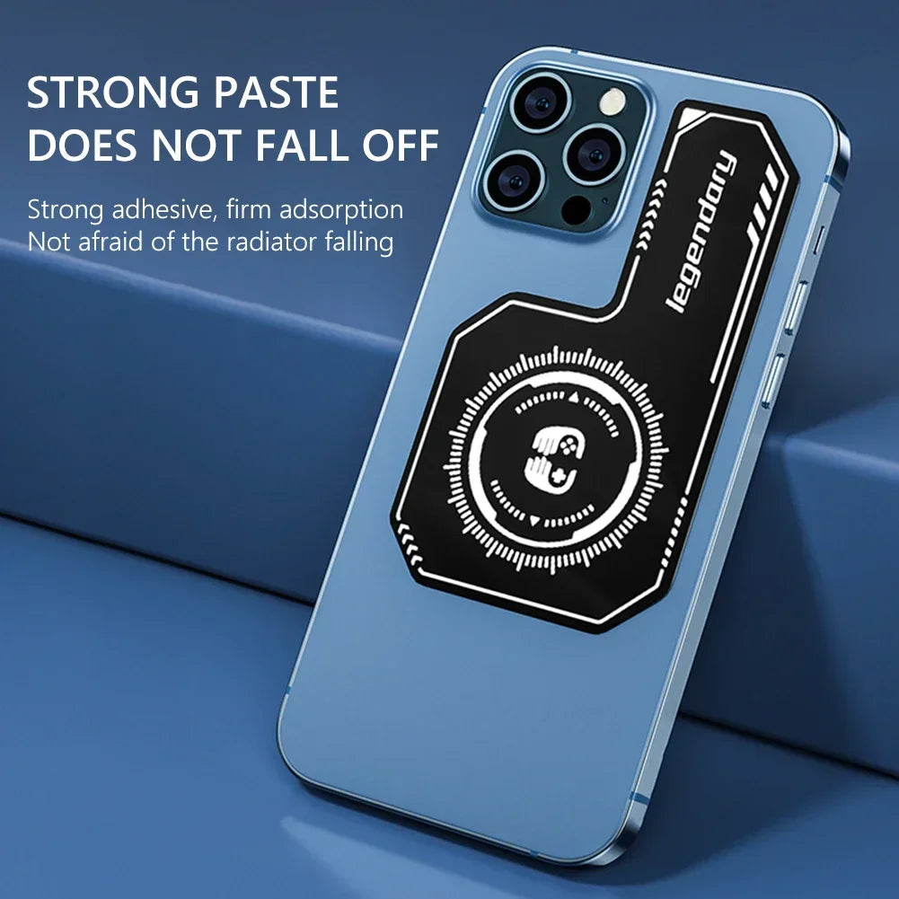Phone Radiator Magnetic Suction Heat Dissipation Patch Pad For Smartphone Genshin Impact Game Heat Dissipation Fan Accessories