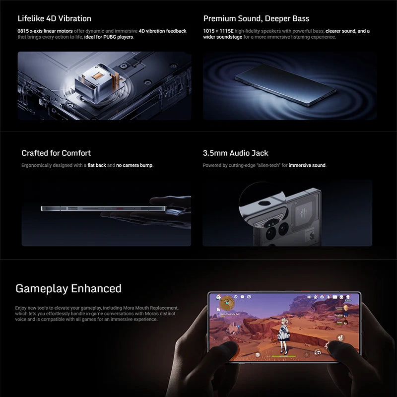 RedMagic 11 Pro 5G Gaming Phone Global Version 6.85" Snapdragon 8 Elite Gen 5, 7500mAh 50MP NFC SmartPhone