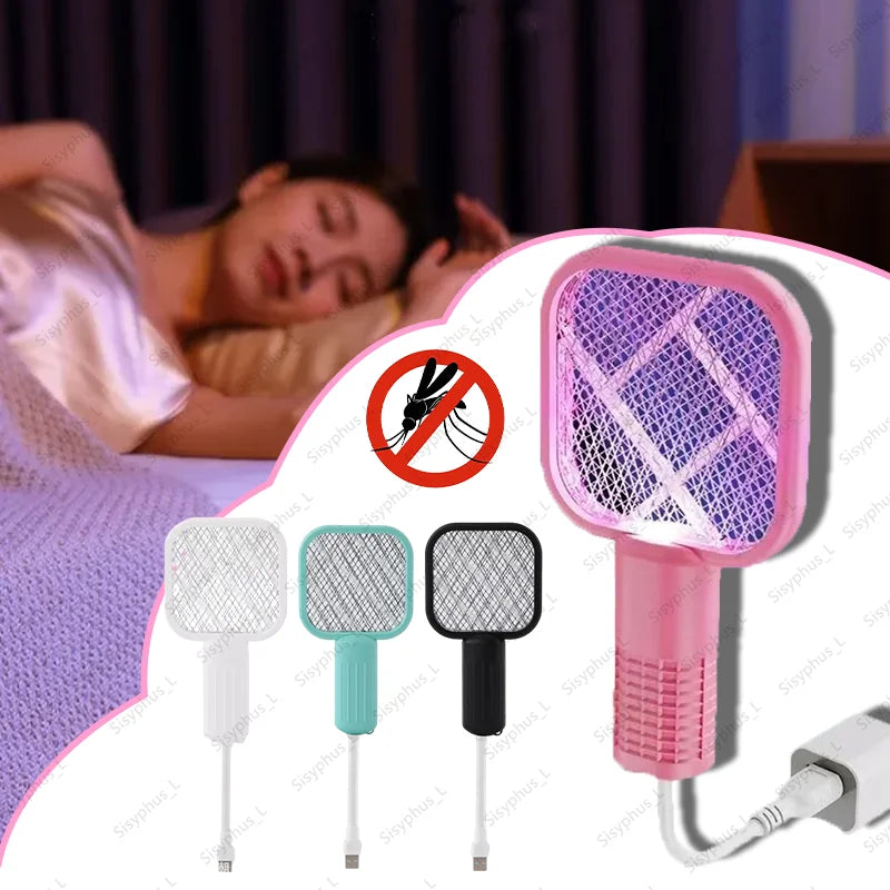 Summer New USB Mosquito Swatter Trap  UV Light Mosquito Trap Portable Mosquito Killer Lamp  for for Outdoor Picnic Camping Hotel