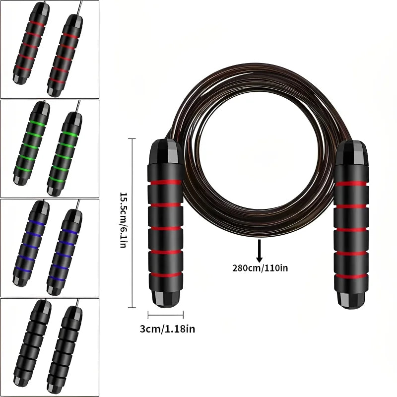 Jump Rope Steel Wire Skipping Exercise Adjustable Jumping Fitness Workout Training Home Sport Equipment Tangle-Free Student