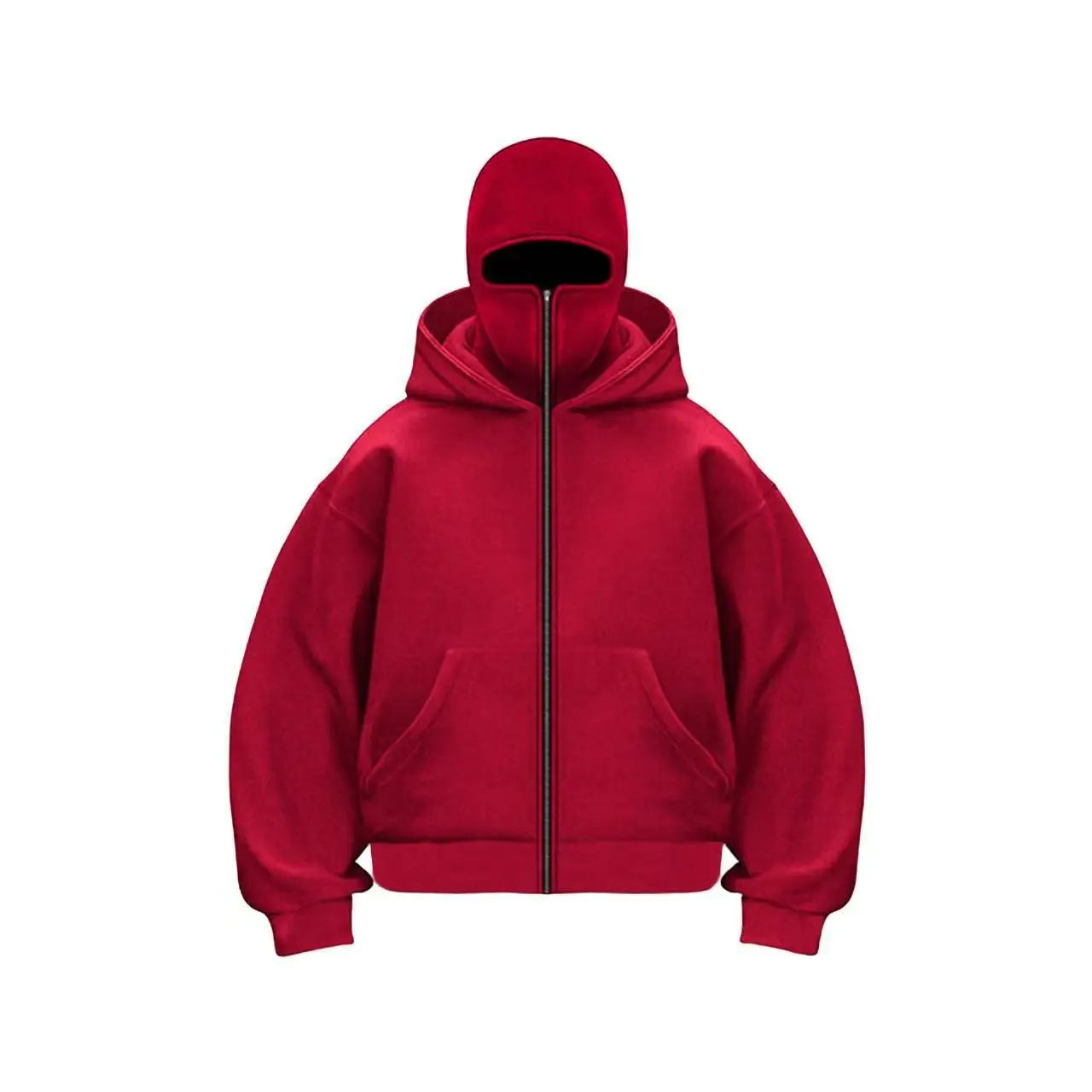 Men's and women's berets - Rock style - Fall/Winter collection - New product - Double-layered hooded sweatshirt - Zipper jacket