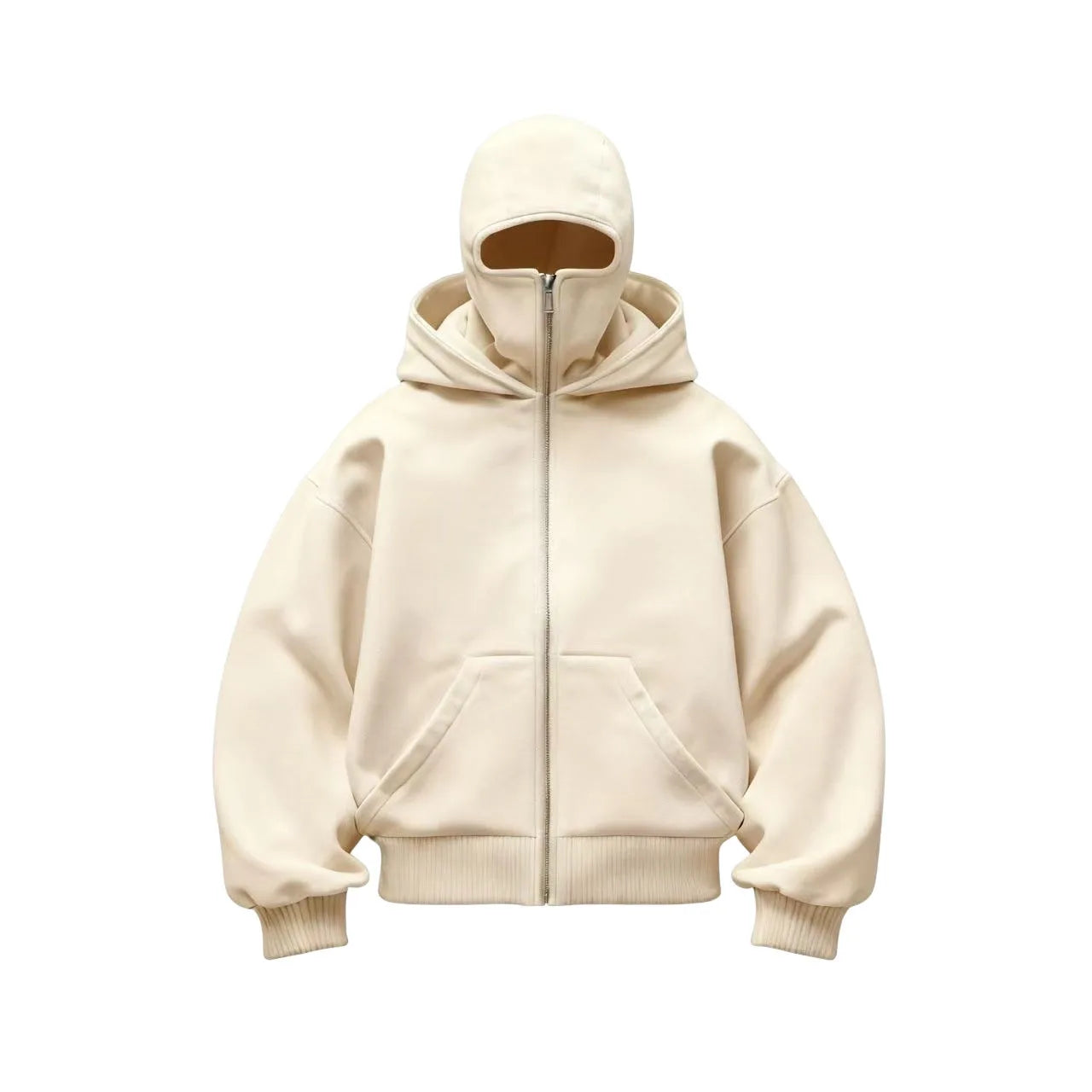 Men's and women's berets - Rock style - Fall/Winter collection - New product - Double-layered hooded sweatshirt - Zipper jacket