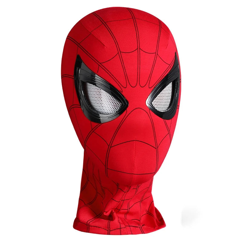 Spider Man Mask Can Blink Headgear Mask Cosplay Moving Eyes Mask Model Elastic Toys Adults Kids Halloween Christmas Gifts