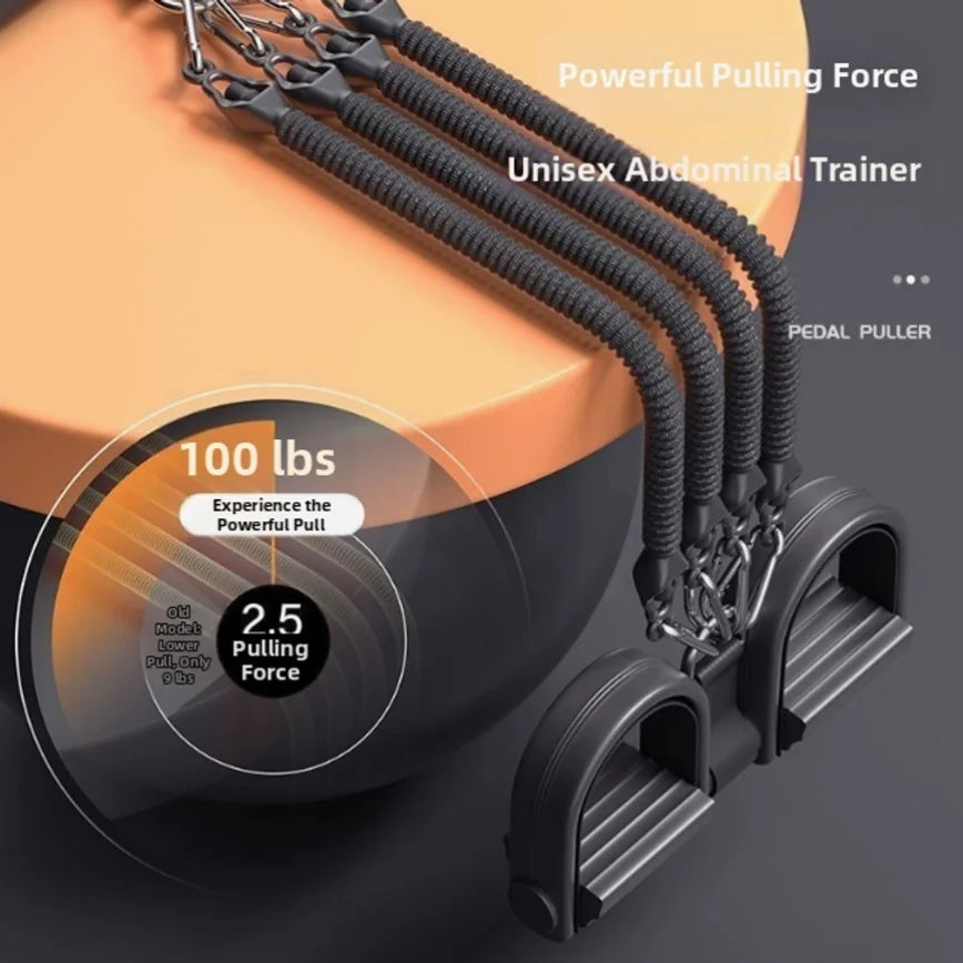 Adjustable Tension Pull Rope Muscle Builder for Back Abs and Arms Exercise