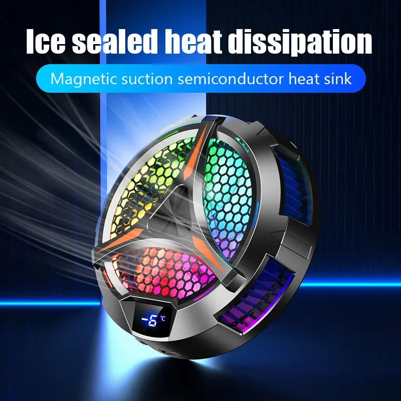 X42 Fan Phone Magnetic Cooler for Dedicated Tablet with Aluminum Laptop Tablet Stand Radiator Peltier Cooler for IPad Iphone Mac