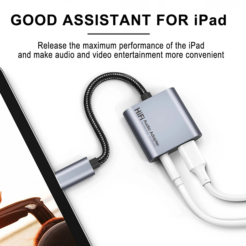 USB C To 3.5 MM Jack Adapter DAC Type-C 3.5mm Earphone HiFi Audio AUX Converter PD 60W Charger Headphone Cable