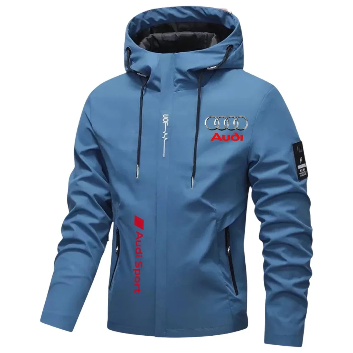 2026 hit men's Audi RS logo waterproof and breathable outdoor racing jacket style jacket