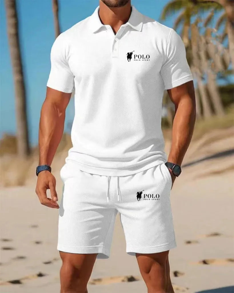 Men’s Summer Outfit ☀️ – T-Shirt & Shorts Set, Modern Casual Style