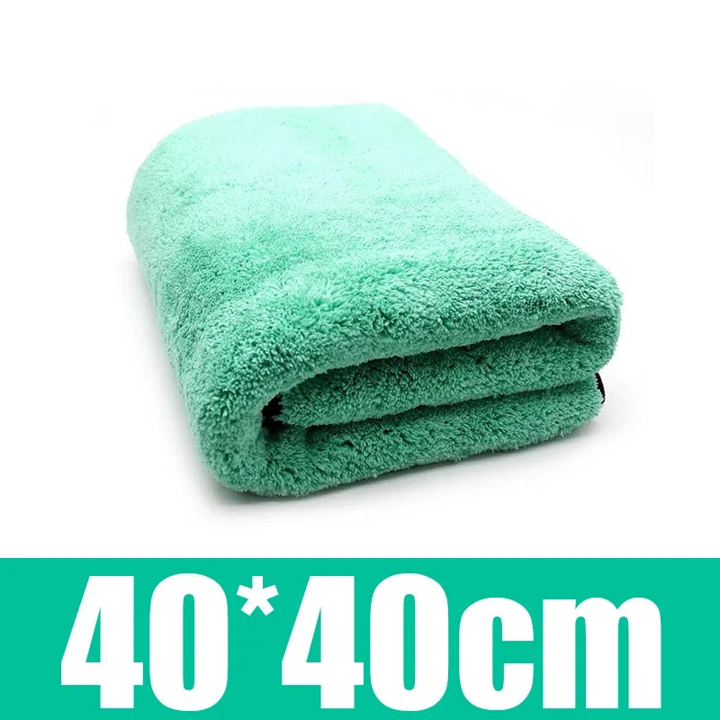 1400GSM Coral Fleece Deluxe Car Wash Microfiber Towel Plush Cleaning Drying Cloth Car Care Cloth Detailing Polishing