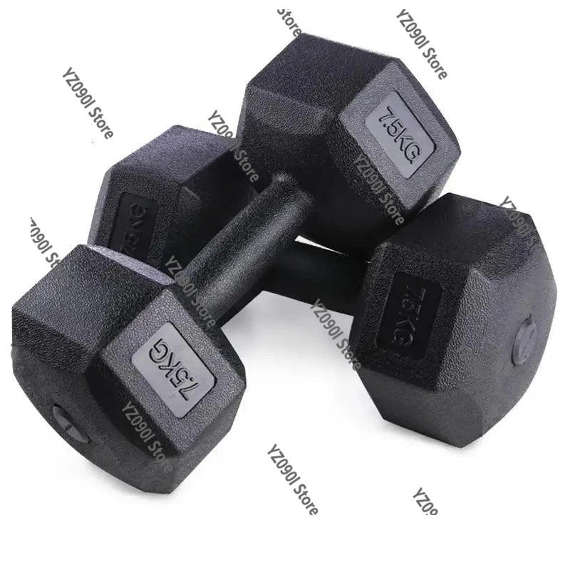 5-10kg Hexagonal Dumbbells Set of 2 Workout Weights for Home Gym Fitness