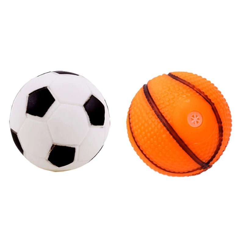 Interactive Dog Ball 🐶 – Durable Rubber Toy for Small Dogs (6 cm)