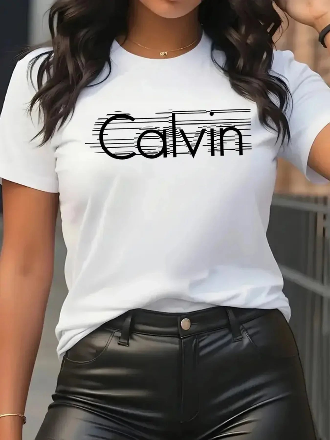 Women’s Minimalist T-Shirt – Casual Short Sleeve Top | Streetwear Basic Tee