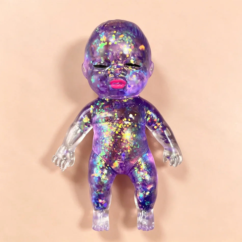 Top Seller Glitter Baby Squishy Toy Slow Rebound Fidget Toy Stress Relief Soft Squeeze Toy Creative Gift for Kids Adults