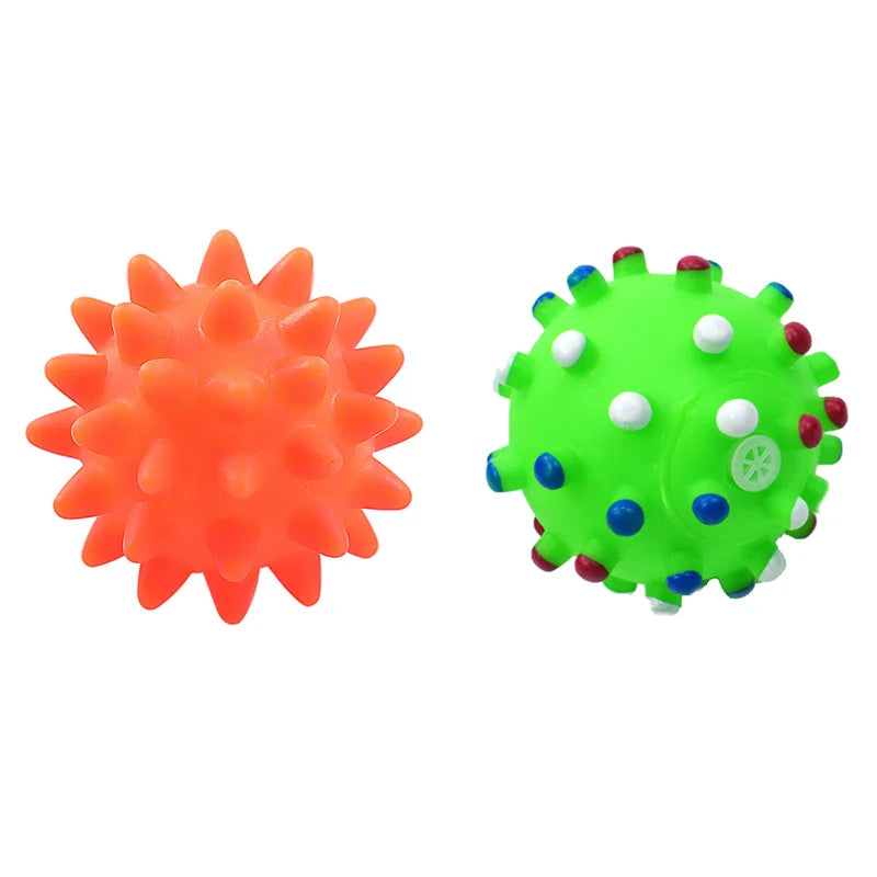 Interactive Dog Ball 🐶 – Durable Rubber Toy for Small Dogs (6 cm)