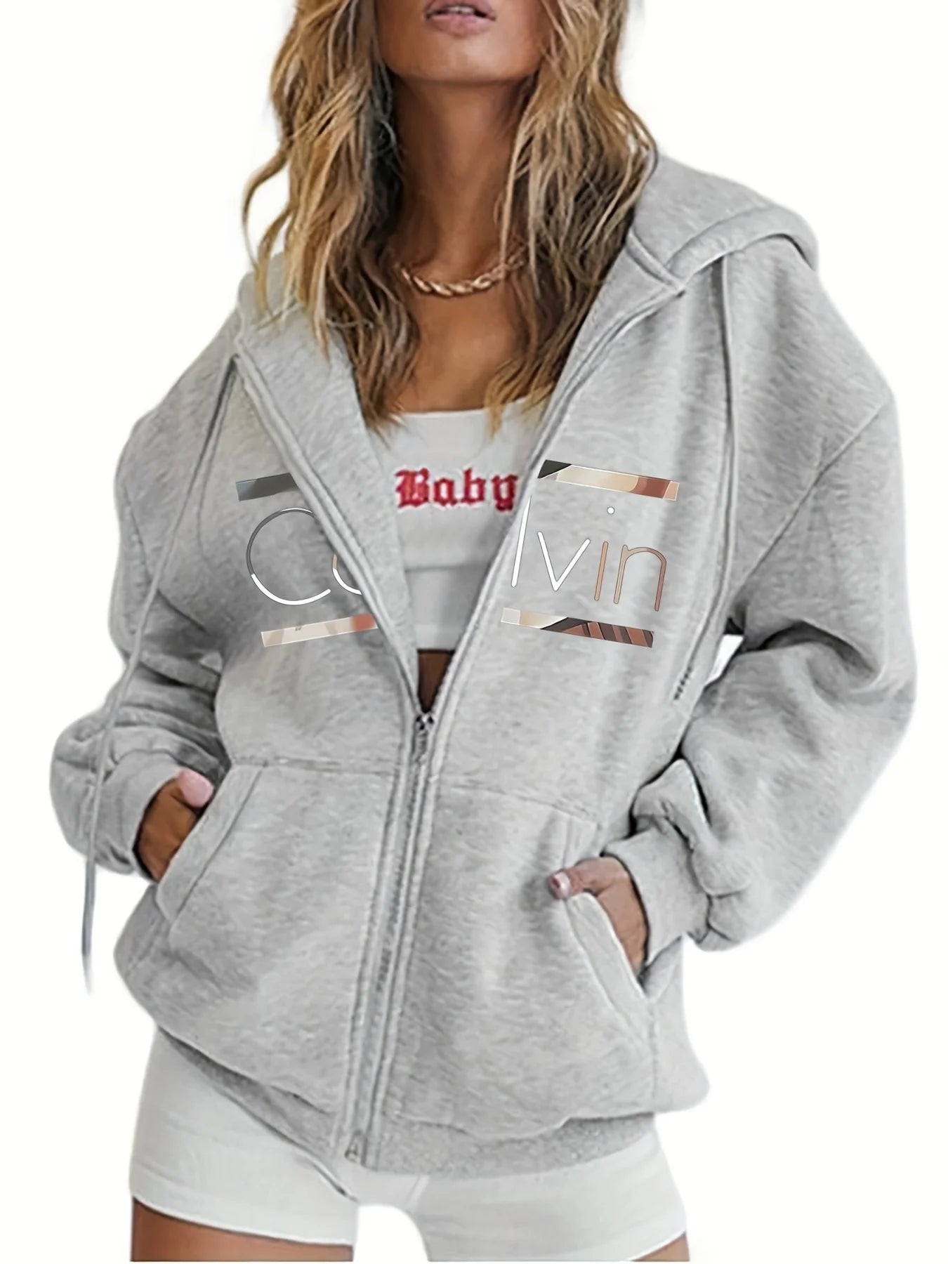 Women’s Zip-Up Hoodie 🔥 – Oversized, Warm & Modern