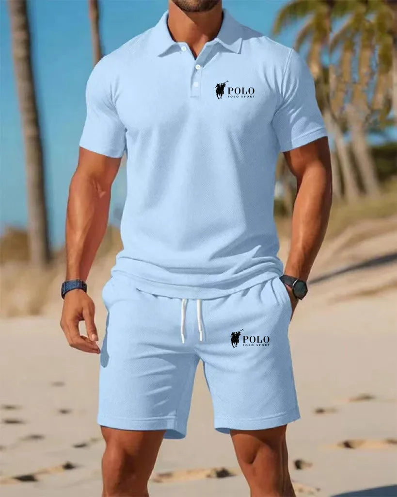 Men’s Summer Outfit ☀️ – T-Shirt & Shorts Set, Modern Casual Style