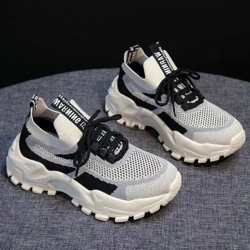 2025 Fashion Cross-border Large Summer Hollowed-out Woven Women's Sports Casual Shoes Light Running Shoes Women's Sports Shoes