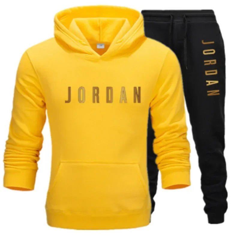 Men’s Hoodie Tracksuit Set – Fleece Lined, Casual Sportswear (Hoodie + Pants)
