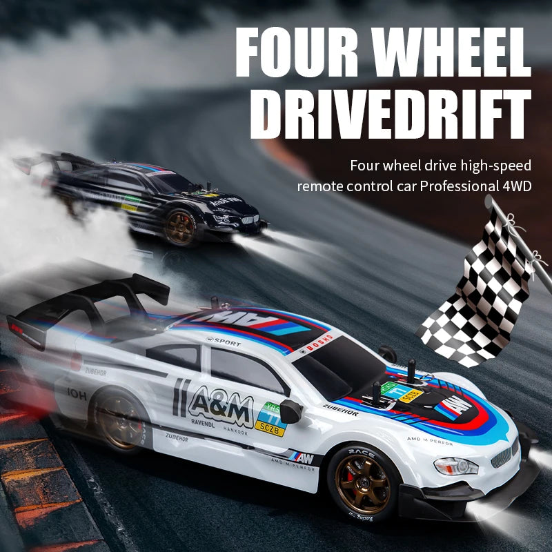 RC Professional four-wheel drive drift remote control car GTR high-speed charging high-speed racing boy car Festival gift