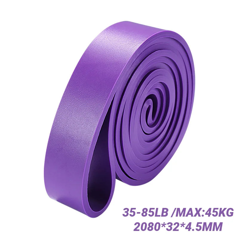 1/5Pcs Tpe Elastic Band Resistance Strength Training Sports Fitness Latex Pull-Up Ension Thick Circle Yoga Multi-Functional Hip