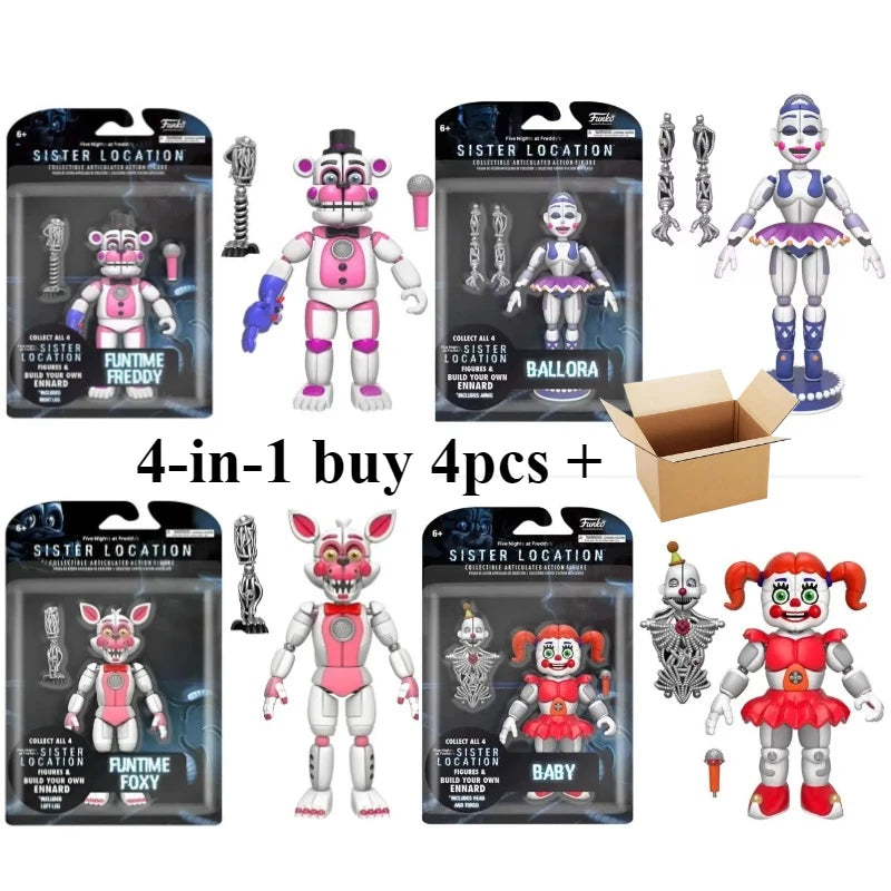 FNAFs bear's midnight harem five nights joint movable detachable game peripheral hand office boy  Freddy's