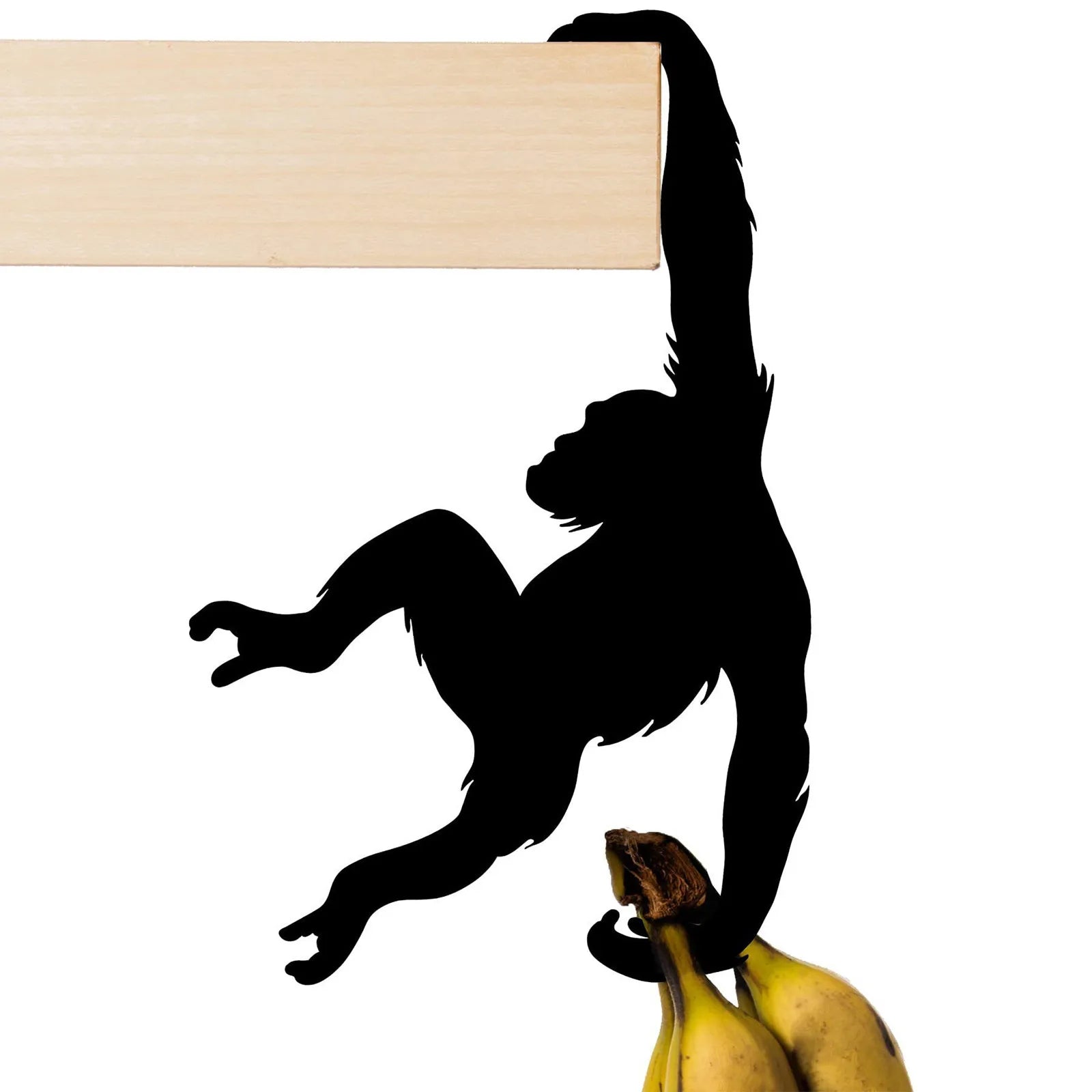 Banana Holder Balance Hook Under Cabinet Suspending Organizer Monkey Banana Tree Stand Modern Banana Hanger Tree Stand Creative